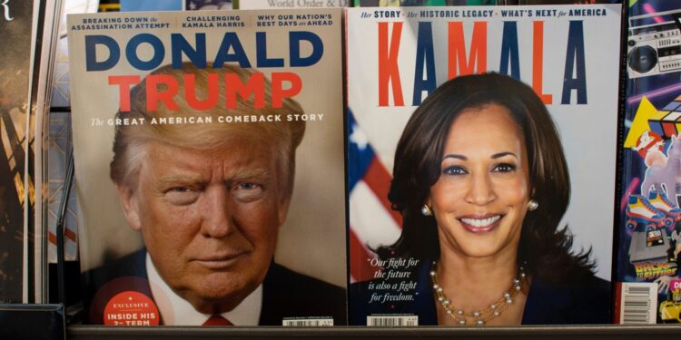 Tres formas sorprendentes en que Trump suena “azul” y tres formas en que Harris parece “rojo”