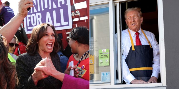 Lo que dicen Trump y Harris sobre el trabajo, desde las horas extras hasta los salarios: NPR