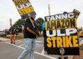Los conductores de Amazon hacen huelga en siete centros, dicen los camioneros