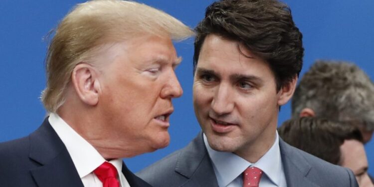 Trump elogia reunión “productiva” con Trudeau en medio de tensión por aranceles