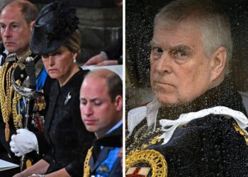 El príncipe Eduardo y su esposa Sophie están ‘descontentos’ con el príncipe Andrés caído en desgracia