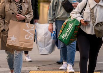 El sentimiento del consumidor se cae en marzo a los más bajos desde 2022 mientras los aranceles de Trump desigan más inflaciones.