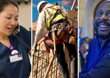 Aquí es donde están los trabajos para febrero de 2025, en un gráfico