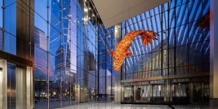 Silverstein Properties presenta Frank Gehry Sculpture en 3 World Trade Center
