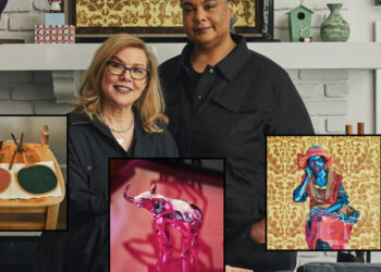 Dentro de la casa llena de arte de Roxane Gay y Debbie Millman