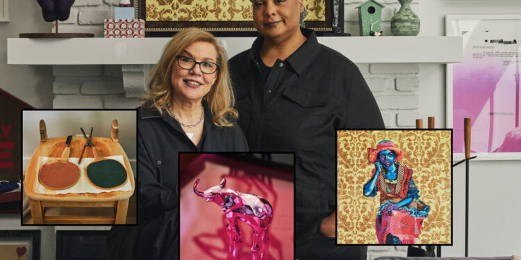 Dentro de la casa llena de arte de Roxane Gay y Debbie Millman