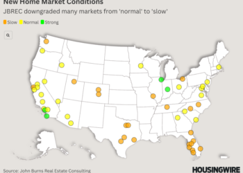 Dos mapas que muestran dónde está luchando el mercado inmobiliario