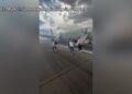 Los pasajeros obligados a evacuar el vuelo de American Airlines en la pista debido al problema de los neumáticos: Compañía