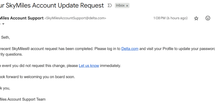 Delta bloquea algunas cuentas de clientes sobre preocupación de seguridad: qué saber