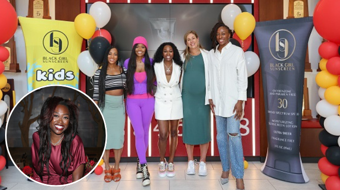 Protector solar de chica negra de Shontay Lundy │Connectcomm