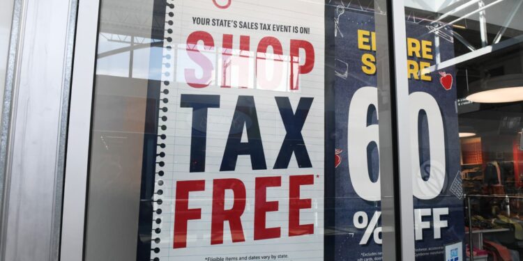 Estos estados tienen 2025 vacaciones de impuestos a las ventas. Quien puede beneficiarse