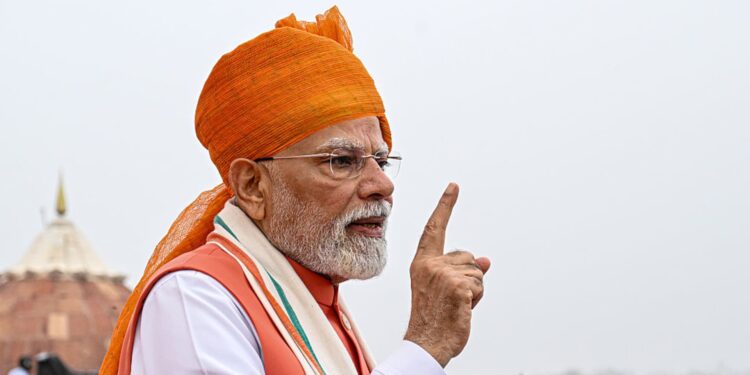 Modi da bendición de impuestos a la economía de la India en medio de las tensiones arancelas de Trump