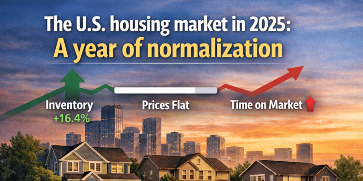 El mercado inmobiliario estadounidense en 2025: un año de normalización