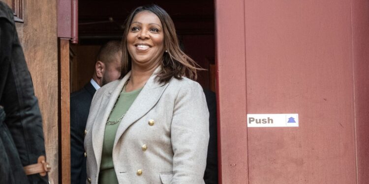 El Departamento de Justicia no se rinde después del segundo intento de acusar a Letitia James