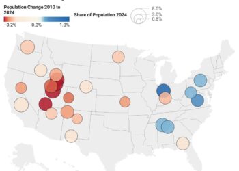 Dónde está disminuyendo más rápidamente la población de bebés y en los pocos lugares donde está creciendo
