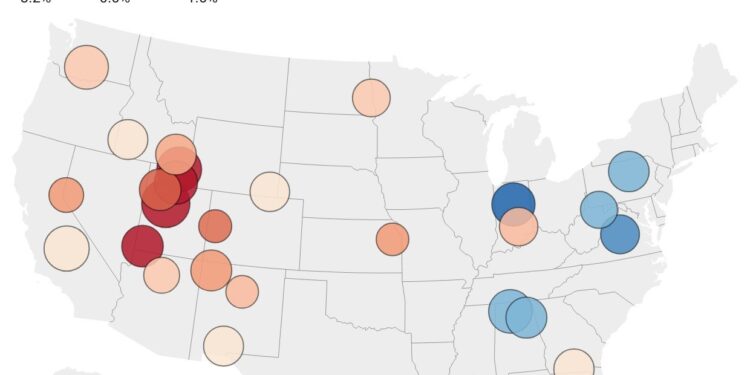 Dónde está disminuyendo más rápidamente la población de bebés y en los pocos lugares donde está creciendo